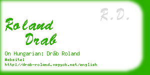 roland drab business card